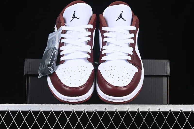 All categories Air Jordan Jordan series basketball shoes Air Jordan 1 Low Air Jordan 1 Low AJ1 Joe 1 white wine red low-top cultural casual sneakers HF3148-102
